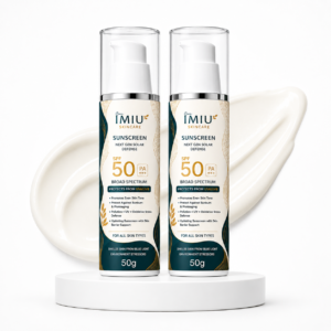 Care IMIU Sunscreen SPF 50 PA+++ Combo Pack (2 x 50g) | Broad Spectrum UVA/UVB Protection